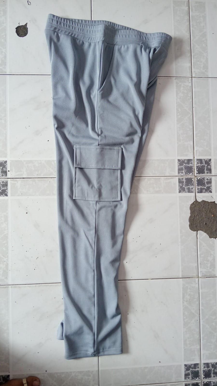 Men’s Corduroy Cargo Pants – Pack of 2 | Stylish Cotton Blend Solid Casual Pants for Men