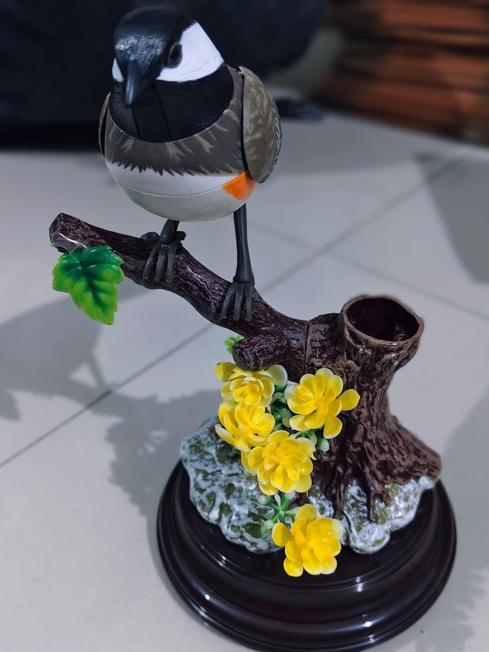 Moving Bird Pen Holder – Chirping Desk Decor Toy