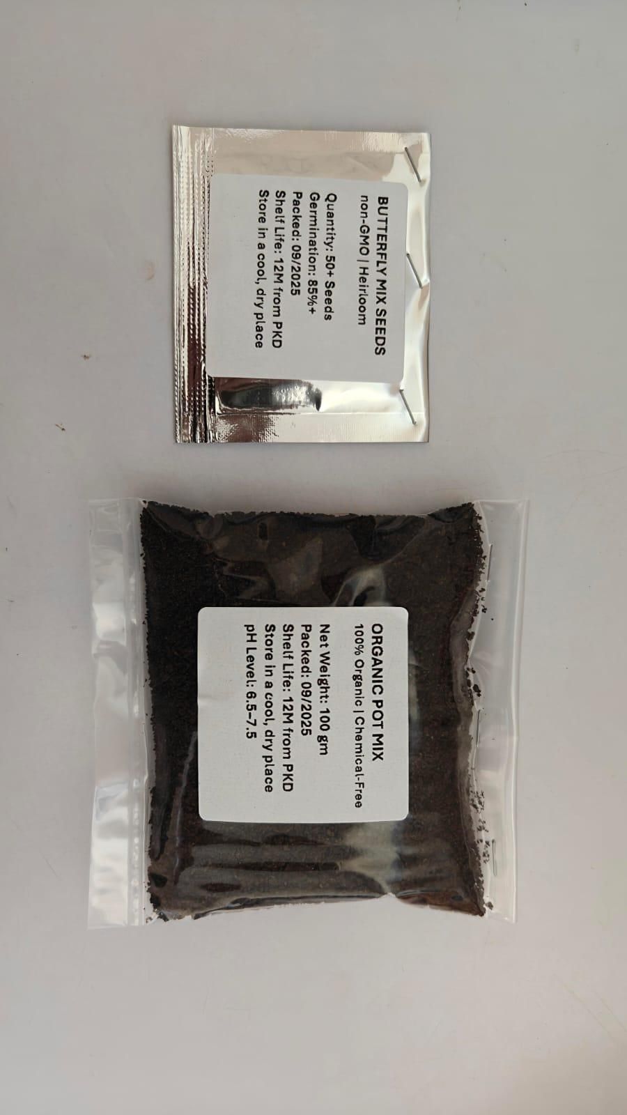 Moonlight Butterfly Seeds – Multicolor Garden Beauties (Pack of 20)