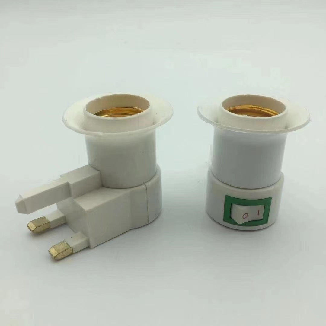 Two electrical adapters on a white background