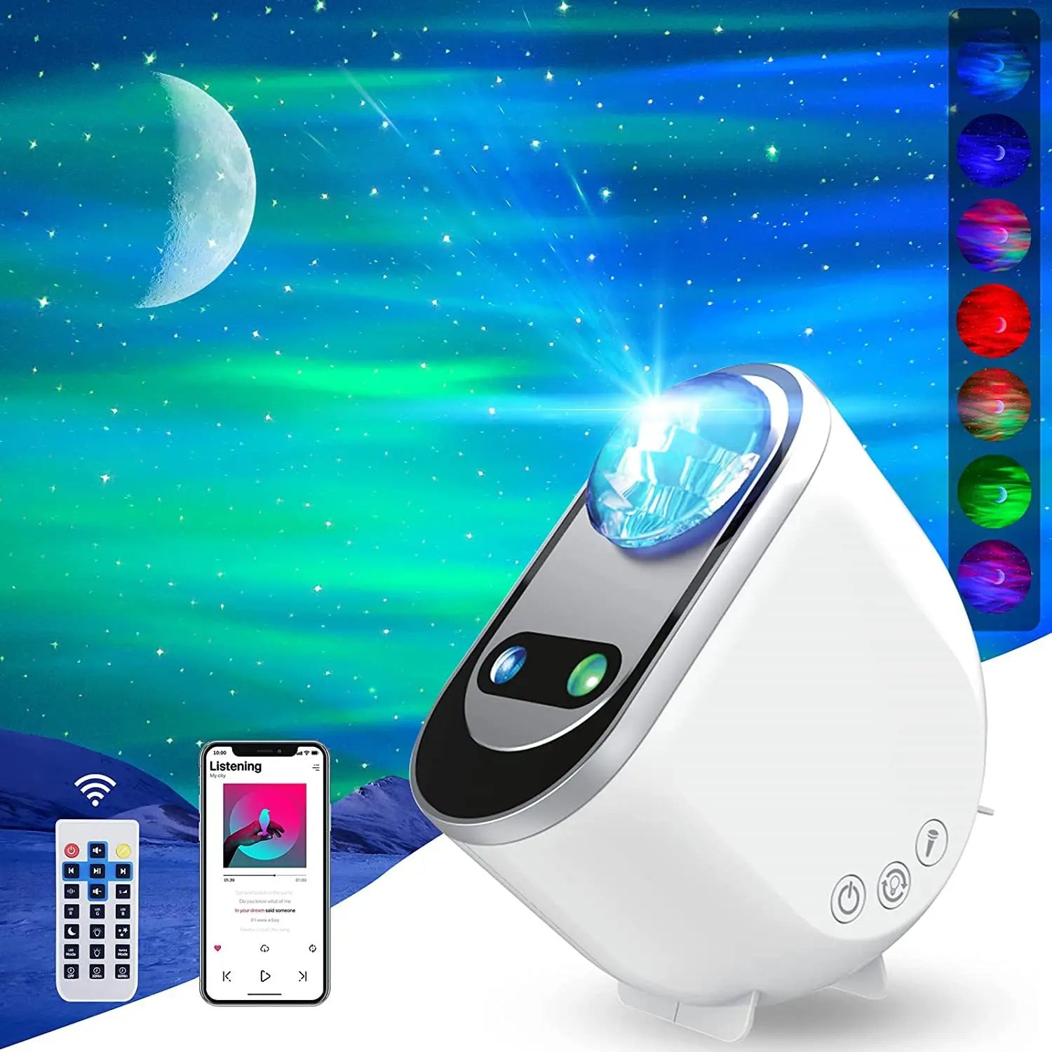 Aurora Borealis LED Galaxy Star Projector 