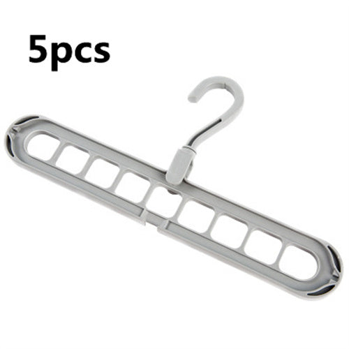 Metal hanger with multiple hooks on a white background, labeled '5pcs'.