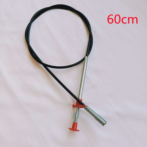 Black cable with metal rod and red connector on a light pink background, labeled '60cm'.